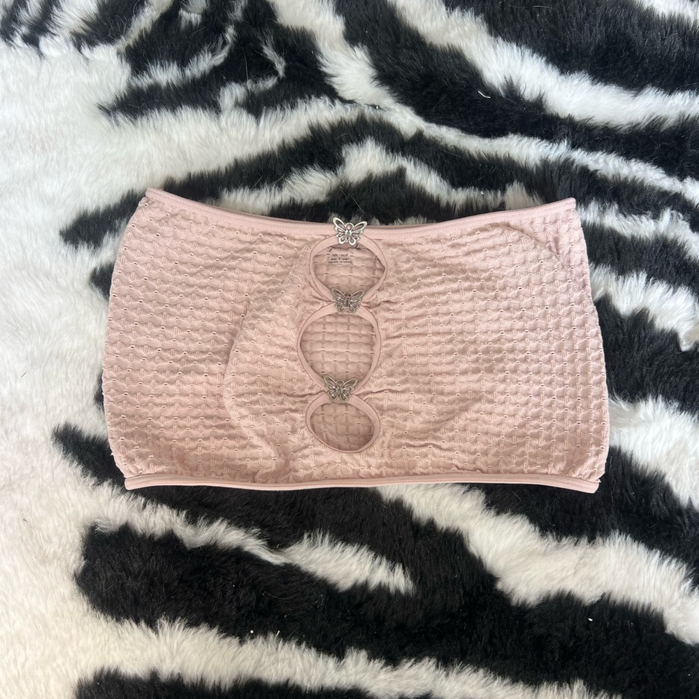 Urban Outfitters Pink Textured Top